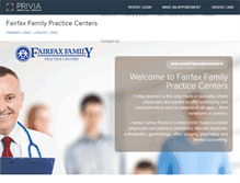 Tablet Screenshot of fairfaxfamilypracticecenters.com